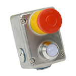 ESL-SS(L) Vészleállító / Vészstop Kapcsoló 2NC + 2NO,  Rozsdamentes Acél, LED 24Vdc