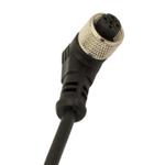 Szenzor kábel M12 5pol 90° anya csatlakozóval  5m PVC