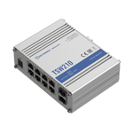 TSW210 Ipari Switch | 8 x Gigabit Ethernet port és 2 x SFP port | Integrált DIN rögzítés
