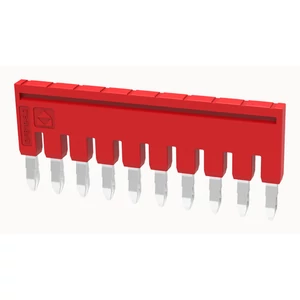 DFB10-5.2-16-00Z(H) Dugaszolható sorkapocs áthidaló Áthidaló távolság: 5.2 mm, piros, 10 pólus