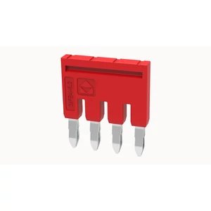 DFB4-5.2-16-00Z(H) Dugaszolható sorkapocs áthidaló Áthidaló távolság: 5.2 mm, piros, 4 pólus