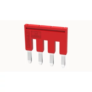 DFB4-8.2-16-00Z(H) Dugaszolható sorkapocs áthidaló Áthidaló távolság: 8.2 mm, piros, 4 pólus