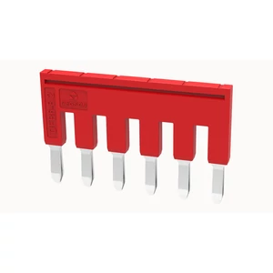 DFB6-8.2-16-00Z(H) Dugaszolható sorkapocs áthidaló Áthidaló távolság: 8.2 mm, piros, 6 pólus