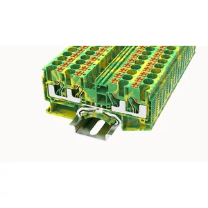 DS6-QU-PE-01P-1C-00Z(H) Védővezető Sorkapocs, Push-in, 0.5 mm² ...10 mm², 1p. zöld-sárga