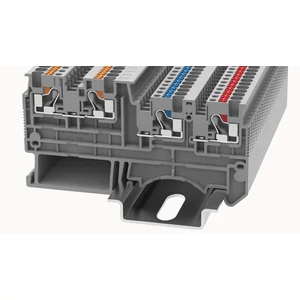 DSIO1.5/3-01P-11-00Z(H) Átvezető Sorkapocs, Push-in, 0.14 mm² ...1.5 mm², 1p. szürke