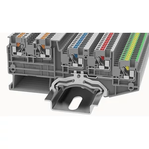 DSIO1.5/4-PE-01P-11-00Z(H) Átvezető Sorkapocs, Push-in, 0.14 mm² ...1.5 mm², 1p. szürke