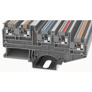 DSIO1.5/4-01P-11-00Z(H) Átvezető Sorkapocs, Push-in, 0.14 mm² ...1.5 mm², 1p. szürke