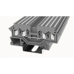 WS1.5-QU-01P-11-100Z(H) átvezető sorkapocs, rugós  0.2...1.5mm2,  1p,  szürke