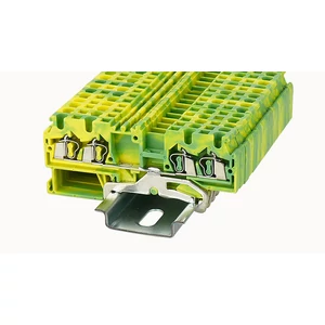  WS2.5-QU-PE-01P-1C-00Z(H) védővezető sorkapocs, rugós,  0.2...2.5mm2,  1p,  zöld-sárga