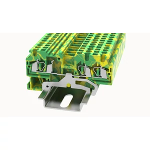 WS2.5-TW-PE-01P-1C-00Z(H) védővezető sorkapocs, rugós 0.2...2.5mm2, 1p, sárga-zöld