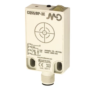 CQ55/BN-3E Kapacitív érzékelő, műanyag, árnyékolt, NPN NO+NC, 25 mm, M12 csatlakozó