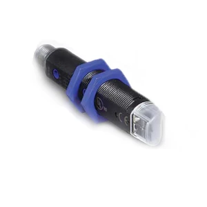 Datalogic M18 prizmás optikai érzékelő polarizált, radiál optikával, Műanyag ház, M12 csatl., Sn: 0.1…4 m, PNP NO-NC Piros LED S5N-PR-5-B01-PP