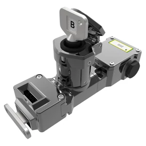 M-TS-CB-22-M csapdázott kulcsos nyelves egykulcsos retesz 2NC 2NO kontakt blokokkal (M20) - (Mirror Polished Fém)