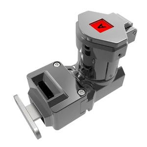 M-TS csapdázott kulcsos nyelves egykulcsos retesz -  (Mirror Polished Fém)