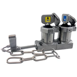 SS-HD-C-11 karos dupla kulcsos retesz lánccal (Rozsdamentes acél)