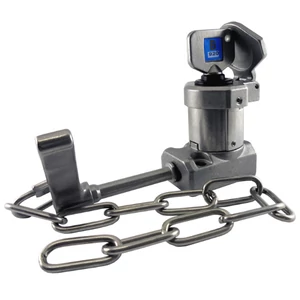 SS-HS-C karos egykulcsos retesz - csapdázott kulcs lánccal (Rozsdamentes acél)