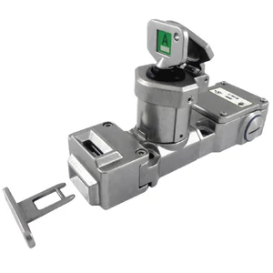 SS-TS-CB-22-M csapdázott kulcsos nyelves egykulcsos retesz 2NC 2NO kontakt blokokkal (M20) - (Rozsdamentes acél)