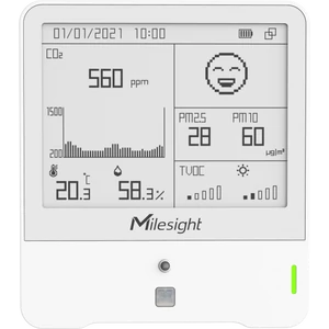 AM308 LoRaWAN beltéri univerzális 8in1 érzékelő 4.2" E-ink kijelzővel