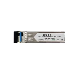 2612-T-G SFP optikai modul, 1.25G egymódusú egy szál TX1310nm / RX1550nm, átviteli távolság: 20km, LC interfész. DDM + hot plugging
