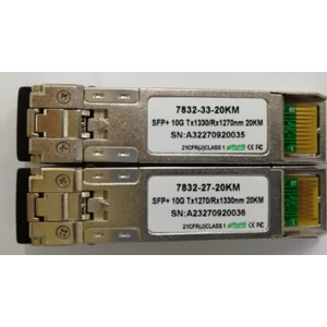 7832-33-G Ipari SFP optikai modul, 10G egymódusú egy szál SFP+ 1330nm, átviteli távolság:20km, 1*LC interfész