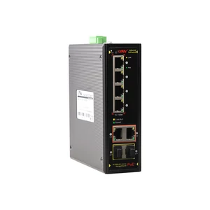 ONV-IPS31064PFM Ipari Menedzselhető Switch 6 Ethernet + 2 x SFP port  | Integrált DIN rögzítés