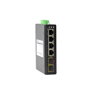 ONV-IPS33064PF Ipari Switch 4 x Gigabit Ethernet POE port és 2 x SFP port  | Integrált DIN rögzítés