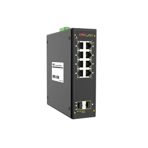 ONV-IPS33108F Ipari Switch 8 x Gigabit Ethernet port és 2 x SFP port  | Integrált DIN rögzítés