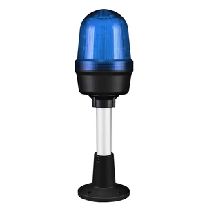 Q60L LED Fényjelző, állandó/villogó kék AC100-240V, IP65, talpas konzol