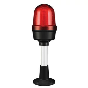 Q60L LED Fényjelző, állandó/villogó piros DC12-24V, IP65, talpas konzol