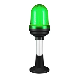 Q80L LED Fényjelző, állandó/villogó zöld AC100-240V, IP65, talpas konzol