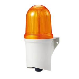 QAD100BZ-110/220-A Falra Szerelhető Fény és Hangjelző - Narancssárga - 110-230-VAC