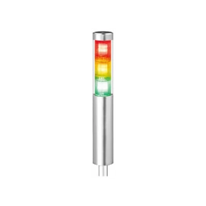 Qlight STA45SLMP Ø45mm Slim LED Jelzőoszlop Piros, Sárga, Zöld 24VDC