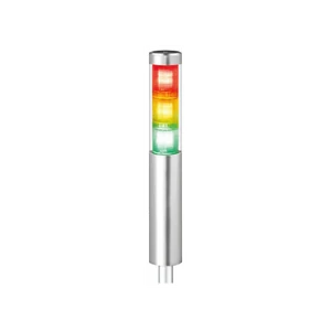 Qlight STA45SLMP Ø45mm Slim LED Jelzőoszlop Piros, Sárga, Zöld 24VDC