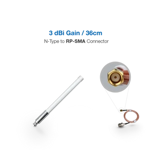 RAKwireles Antenna LoRaWAN® | Helium Hotspothoz 3dBi 863 - 870 MHz Üvegszálas Fehér 36cm
