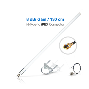 Antenna Kit LoRaWAN® | Helium Hotspothoz 8dBi 858 - 878 MHz Üvegszálas Fehér 