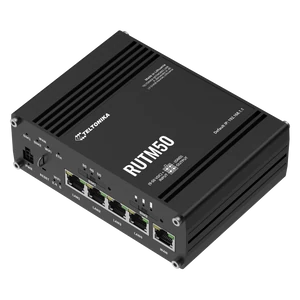 RUTM50 EU 5G Ipari Mobilnet Router  WIFI 5 &amp; GNSS &amp; 5 x Gigabit ETH 