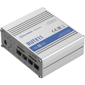 Teltonika RUTX11 Ipari Mobilnet Router 4G LTE CAT6 GNSS &amp; WIFI &amp; BT &amp; 4xGigabit ETH