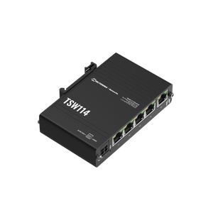 TSW114 Ipari Switch | 5 x Gigabit Ethernet port | Integrált DIN rögzítés