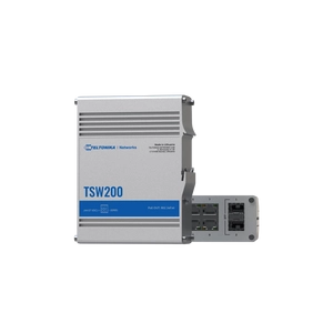 TSW200 Ipari Switch 8 x Gigabit Ethernet port és 2 x SFP port POE+ | Integrált DIN rögzítés