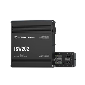 TSW202 Ipari Menedzselhető Switch 8 x Gigabit Ethernet port és 2 x SFP port POE+ | Integrált DIN rögzítés | Profinet Class B