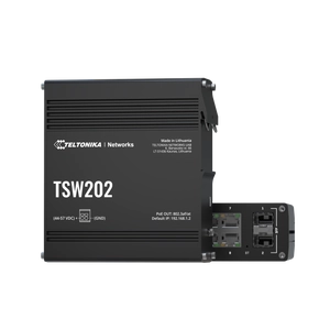 TSW202 Ipari Menedzselhető Switch 8 x Gigabit Ethernet port és 2 x SFP port POE+ | Integrált DIN rögzítés