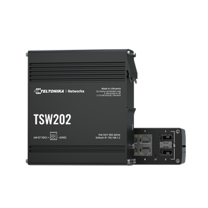 TSW202 Ipari Menedzselhető Switch 8 x Gigabit Ethernet port és 2 x SFP port POE+ | Integrált DIN rögzítés