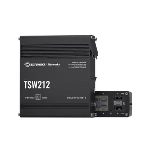 TSW212 Ipari Menedzselhető Switch 8 x Gigabit Ethernet port és 2 x SFP | Integrált DIN rögzítés