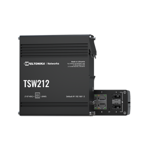 TSW212 Ipari Menedzselhető Switch 8 x Gigabit Ethernet port és 2 x SFP | Integrált DIN rögzítés