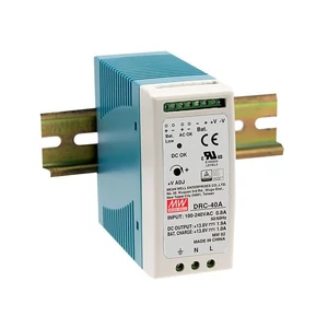 MEAN WELL DRC-40A kapcsolóüzemű szünetmentes tápegység 40W/13.8V/0-1.9A