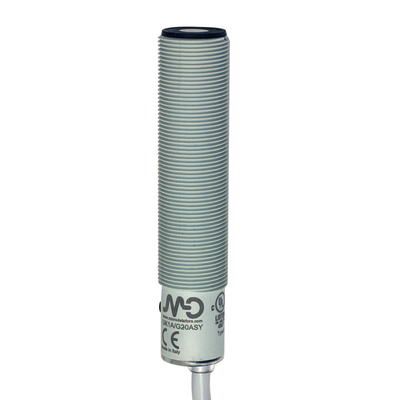 UK1A Ultrahangos érzékelő, 0-10 V + PNP NO/NC  50-400 mm, 2 méter kábel, műanyag ház, cULus