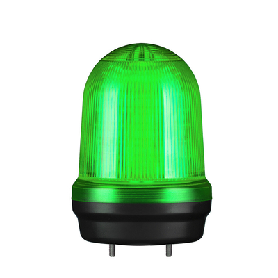 MFL100 LED Multifunkciós fényjelző és hangjelző, állandó/villogó/stroboszkóp/forgó fény zöld DC12-24V, IP65