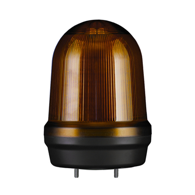 MFL125 LED Multifunkciós fényjelző, állandó/villogó/stroboszkóp/forgó fény narancssárga DC12-24V, IP65