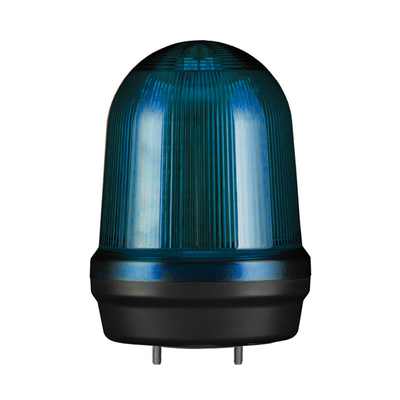 MFL125 LED Multifunkciós fényjelző, állandó/villogó/stroboszkóp/forgó fény kék DC12-24V, IP65