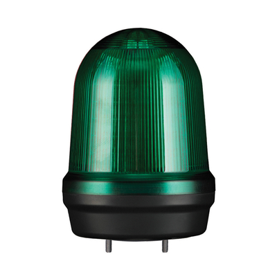 MFL125 LED Multifunkciós fényjelző, állandó/villogó/stroboszkóp/forgó fény zöld AC100-240V, IP65